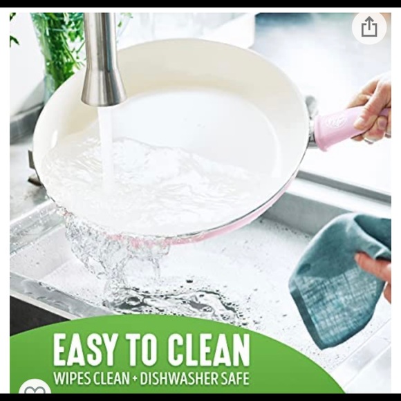 Pink Cookware Pots and Pans Set - Picture 4 of 5